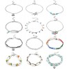 12PCS Ankle Bracelets For Women Anklets Chains Bracelets Foot Set; Length 8'~ 9' With 2'Extender Chain